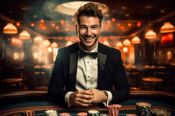 Antarmuka permainan Wolf Gold di t6 slot menampilkan gulungan dan simbol serigala